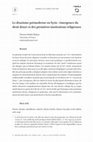 Research paper thumbnail of Le druzisme prémoderne en Syrie : émergence du droit druze et des premières institutions religieuses