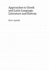 Research paper thumbnail of Portraits of Satraps and Tyrants in the Age of Peisistratos. Aristocratic Ideology as a Vehicle of Artistic Models in the Eastern Mediterranean, in Approaches to Greek and Latin Language, Literature and History. Kατὰ σχολήν, a cura di AA.VV., Newcastle Upon Tyne: CSP 2019, pp. 259-279