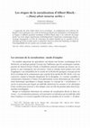 Research paper thumbnail of Les étapes de la socialisation d’Albert Bloch : « (Non) absit iniuria verbis »