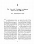 Research paper thumbnail of The Early Late Woodland Occcupation of the American Bottom