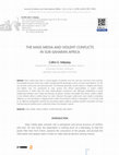 Research paper thumbnail of THE MASS MEDIA AND VIOLENT CONFLICTS IN SUB-SAHARAN AFRICA