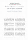 Research paper thumbnail of Underwater Research in the Lake in Lubanowo: Methodological Aspects / Badania podwodne w lubanowskim jeziorze: aspekty metodyczne