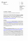 Research paper thumbnail of 2._Rundbrief_-_51._SAEK_Basel_05.-07.07.2019_incl._vorlaeufigem_Programm.pdf