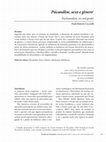 Research paper thumbnail of Psychoanalysis, sex and gender