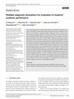 Research paper thumbnail of Multiple epigenetic biomarkers for evaluation of students' academic performance