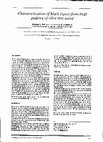 Research paper thumbnail of Characterization of black liquor from Kraft pulping of olive tree wood