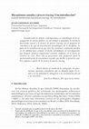 Research paper thumbnail of Mecanismos causales y process tracing. Una introducción* Causal mechanisms and process tracing. An introduction