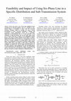 Research paper thumbnail of Feasibility and Impact of Using Six-Phase Line in a Specific Distribution and Sub-Transmission System