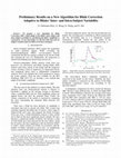 Research paper thumbnail of Preliminary Results on a New Algorithm for Blink Correction Adaptive to Blinks