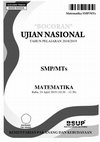 Research paper thumbnail of BOCORAN UN SMP MATEMATIKA 2018-2019