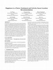 Research paper thumbnail of Happiness is a Choice: Sentiment and Activity-Aware Location Recommendation