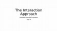 Research paper thumbnail of LING6000: Language Acquisition: Interaction (6/10)