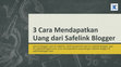 Research paper thumbnail of Cara Mendapatkan Uang dari Safelink Blogger