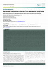 Research paper thumbnail of Rationale Diagnostic Criteria of the Metabolic Syndrome Original Research Corresponding author