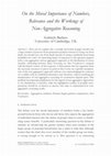 Research paper thumbnail of On the Moral Importance of Numbers, Relevance, and the Workings of Non-Aggregative Reasoning (Ethical Perspectives, 2016)