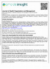 Research paper thumbnail of Public Participation in Decision-Making on the Coverage of New Antivirals for Hepatitis C (Journal of Health Organization and Management, 2016, with  Katharina Kieslich et al.)