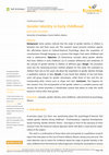 Research paper thumbnail of Gender identity in early childhood