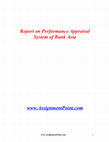 Research paper thumbnail of Report on Performance Appraisal System of Bank Asia