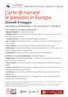 Research paper thumbnail of L’arte di narrare le passioni in Europa- MODENA - Giovedì 9 maggio 2019