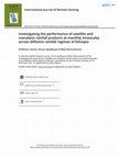 Research paper thumbnail of Investigating the performance of satellite and reanalysis rainfall products at monthly timescales across different rainfall regimes of Ethiopia