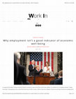 Research paper thumbnail of Why employment isnʼt a good indicator of economic well-being