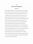 Research paper thumbnail of Science and Mathematics