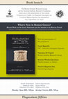 Research paper thumbnail of Book launch: What's New in Roman Greece, 3 June 2019