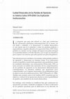 Research paper thumbnail of Lealtad Democrática de los Partidos de Oposición en América Latina (1978-2010): Una Explicación Institucionalista