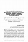 Research paper thumbnail of Uma restrição para interpretações pragmatistas de Ser e Tempo: avaliação da principal objeção de Gethmann à crítica de Tugendhat ao conceito de verdade de Heidegger