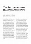 Research paper thumbnail of The Italianness of Italian Landscape