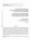 Research paper thumbnail of “Los herederos de la Reforma” El Movimiento Nacional Reformista (MNR) y la tradición reformista argentina