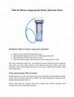 Research paper thumbnail of Filter Air Minum Langsung dari Keran, Sehat dan Aman