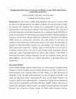 Research paper thumbnail of Strengthening health systems towards universal Health coverage: Public health Disaster preparedness perspectives