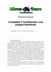 Research paper thumbnail of Auguet, Roland - Crueldad Y Civilizacion, Los Juegos Romanos.Doc