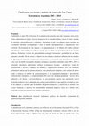 Research paper thumbnail of Planificación territorial y modelos de desarrollo: Los Planes Estratégicos Argentina 2005 -2015