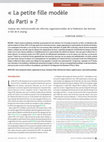 Research paper thumbnail of La petite fille modèle du Parti » ? Analyse néo-institutionnelle des réformes organisationnelles de la Fédération des femmes à l’ère de Xi Jinping