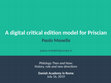 Research paper thumbnail of A digital critical edition model for Priscian: glosses, graeca, quotations