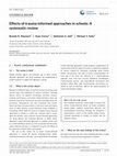 Research paper thumbnail of Effects of trauma-informed approaches in schools: A systematic review