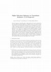 Research paper thumbnail of Higher Education Diplomacy in Transatlantic Relations: A US Perspective