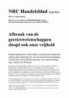 Research paper thumbnail of Afbraak Geesteswetenschappen