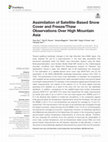 Research paper thumbnail of Assimilation of Satellite-Based Snow Cover and Freeze/Thaw Observations Over High Mountain Asia