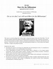 Research paper thumbnail of Marx for the Millennium