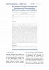 Research paper thumbnail of E-Commerce Adoption Among Rural Entrepreneurs: Entrepreneurial Motives, Perceptions and Facilitators