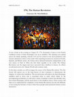 Research paper thumbnail of HIST199: 1791, The Haitian Revolution