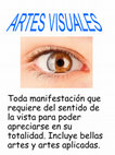 Research paper thumbnail of ARTES VISUALES