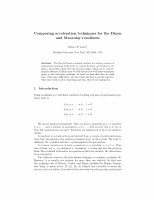 Research paper thumbnail of Comparing acceleration techniques for the Dixon and Macaulay resultants