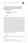 Research paper thumbnail of Vedic dāśvā́ṃs- 'pious one' , Homeric ἀδηκότες 'inattentive' , and the "long-vowel" perfects of Proto-Indo-European