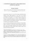 Research paper thumbnail of ACCORD PORTANT CREATION DE LA ZONE DE LIBRE ECHANGE CONTINENTALE AFRICAINE Par Hajer GUELDICH