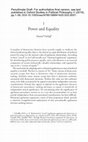 Research paper thumbnail of Power and Equality (Oxford Studies in Political Philosophy)