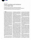 Research paper thumbnail of Power, Privilege and Resistance in the Digital Age